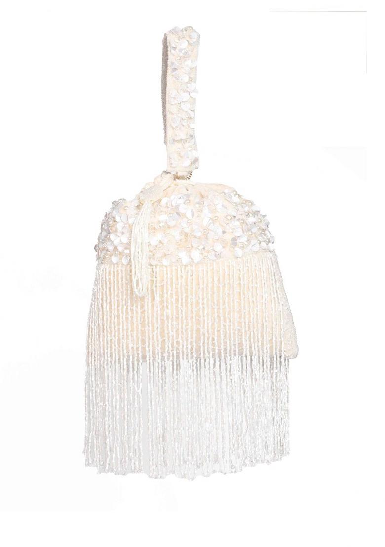 Embellished Structured Clutch Bag