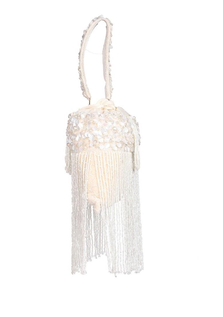 Embellished Structured Clutch Bag