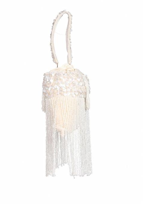 Embellished Structured Clutch Bag