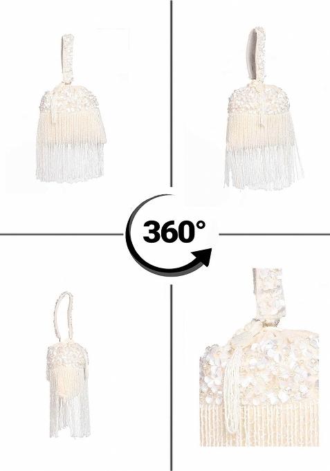 Embellished Structured Clutch Bag