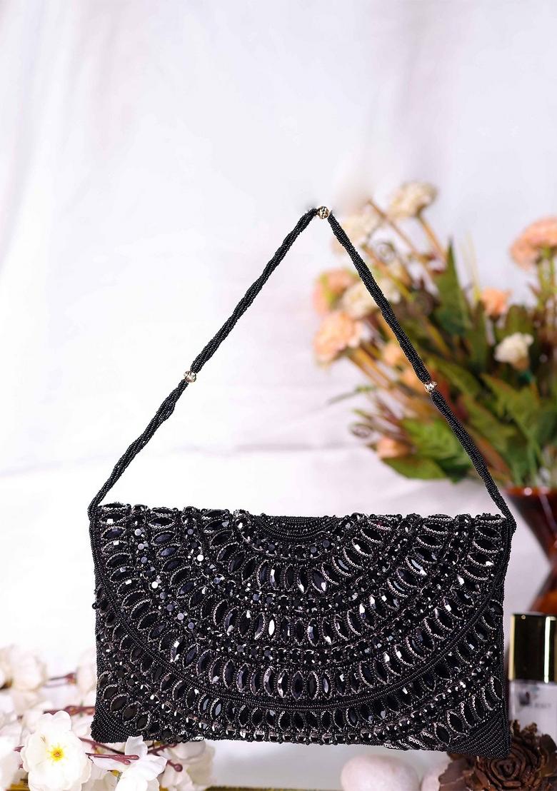 Embellished Bucket Clutch Bag
