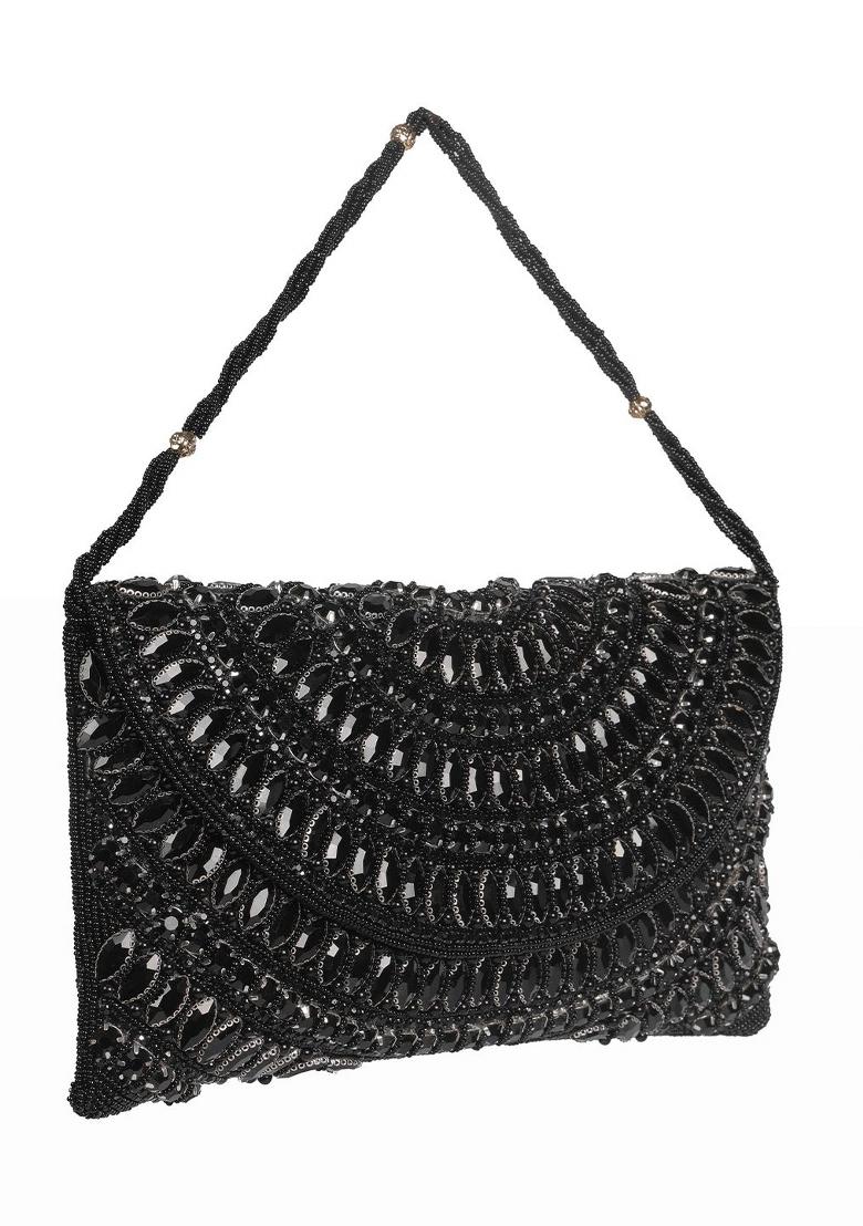 Embellished Bucket Clutch Bag