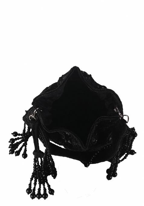 Embroidered Mirror Work Potli Shaped