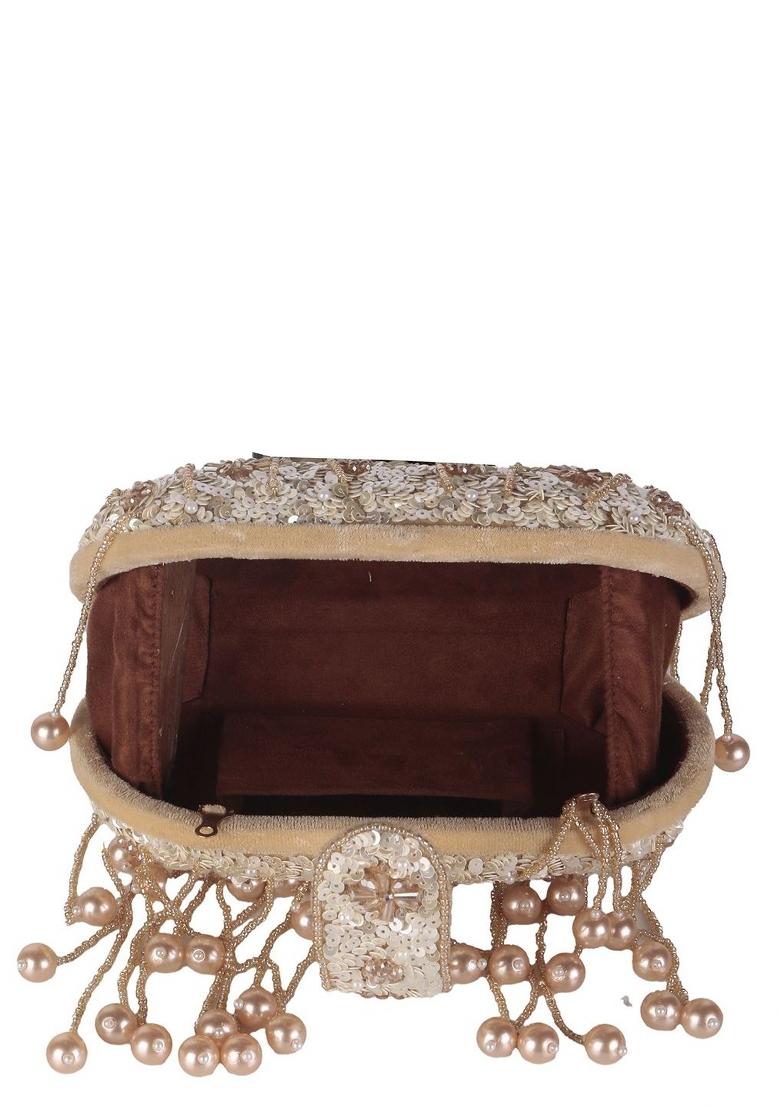 Embellished Box Clutch - Indya