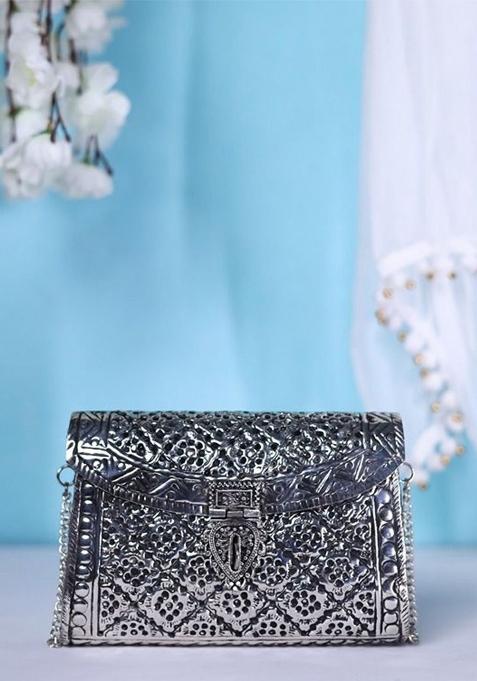 Textured Box Clutch