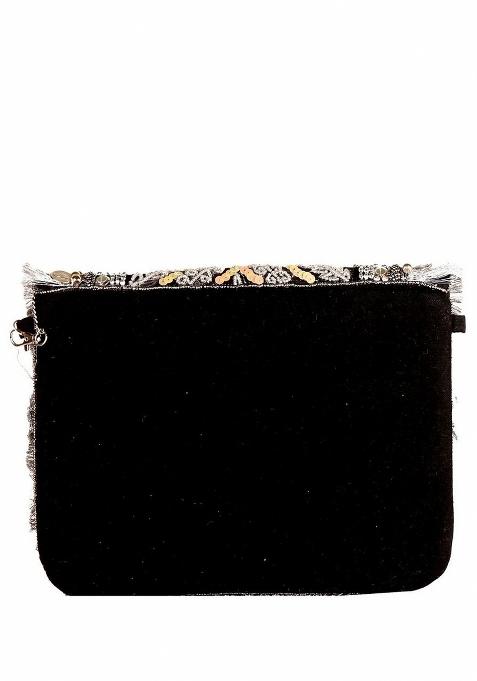Embellished Foldover Clutch