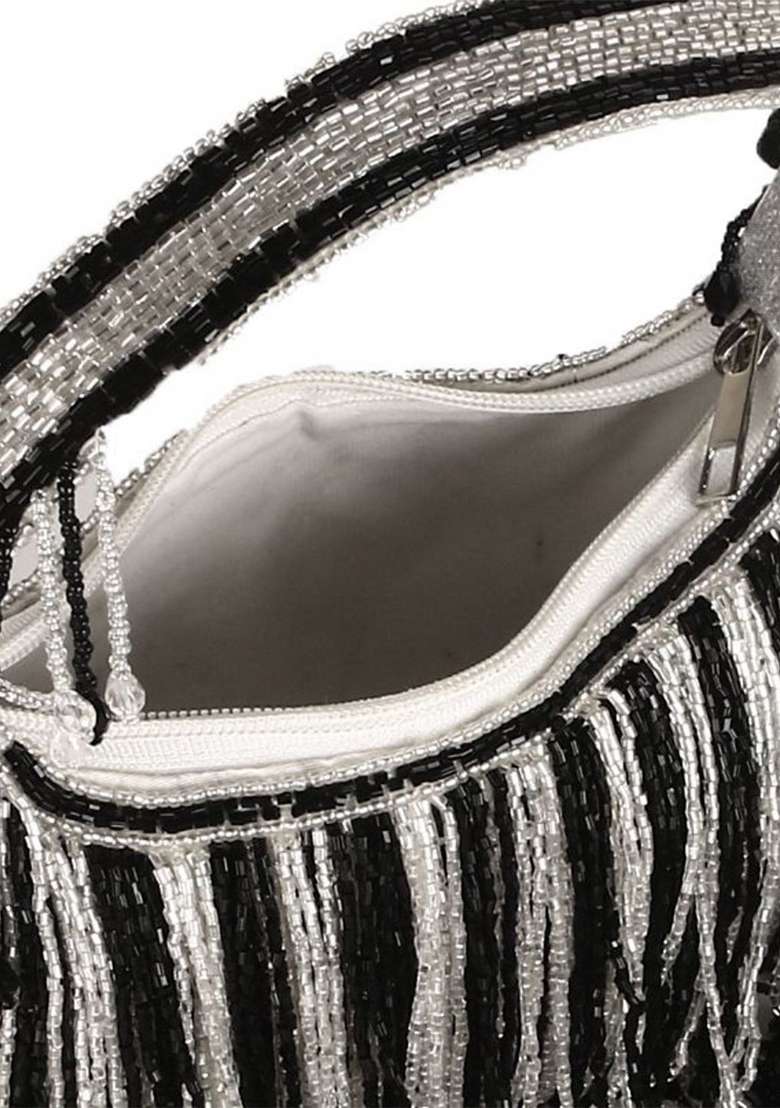 Embellished Tassel Box Clutch - Indya