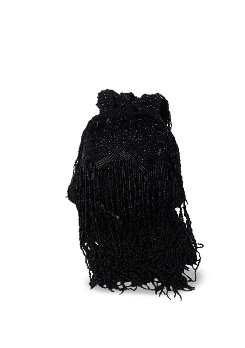 Embellished Potli With Fringed