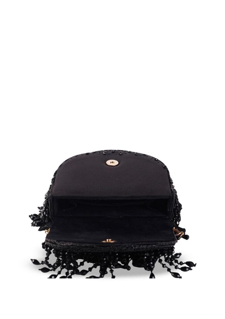 Embellished Structured Clutch Bag