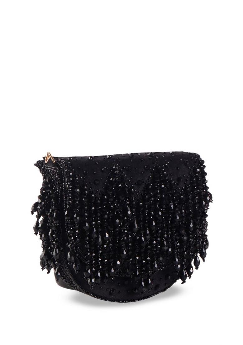 Embellished Structured Clutch Bag