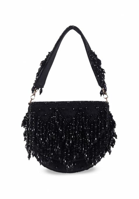 Embellished Structured Clutch Bag