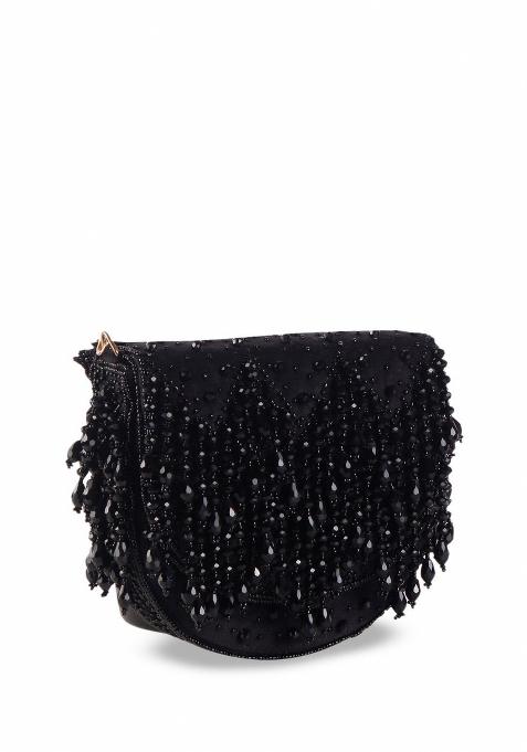 Embellished Structured Clutch Bag
