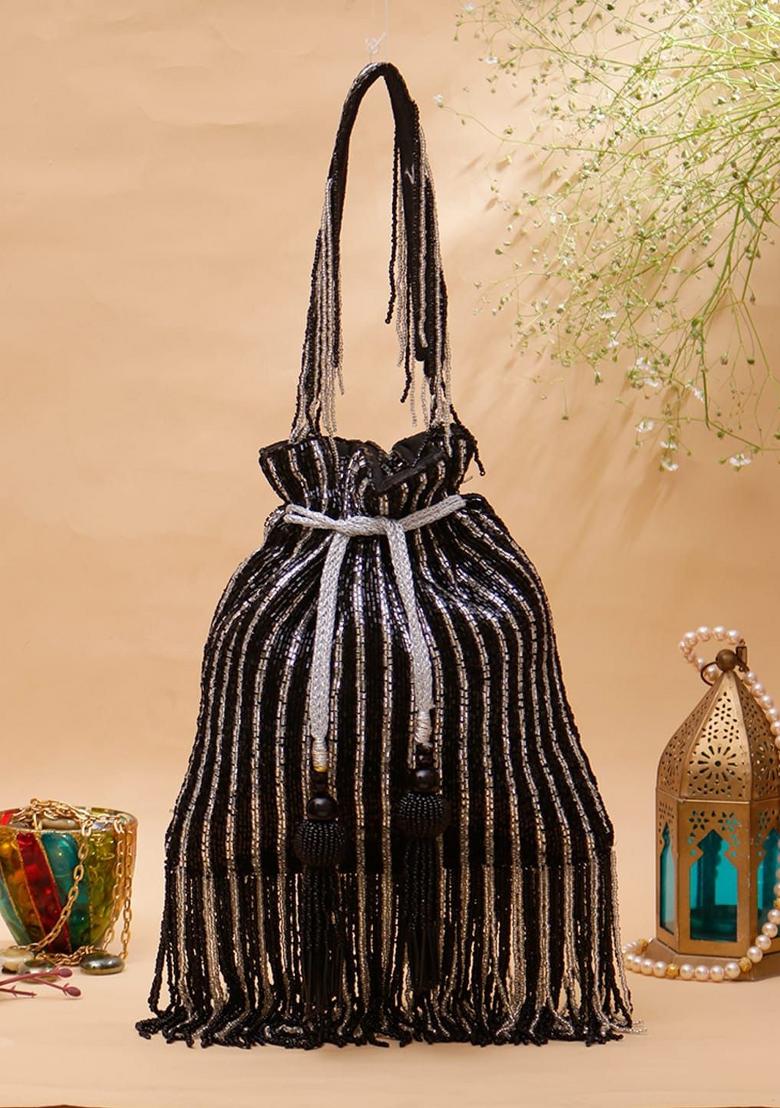 Striped Potli Bag