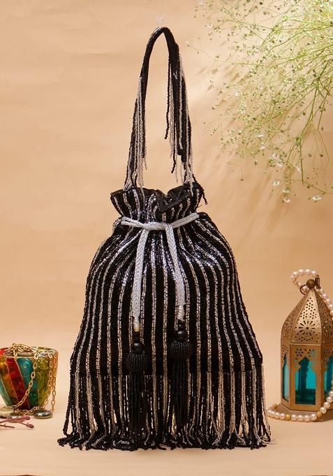 Striped Potli Bag