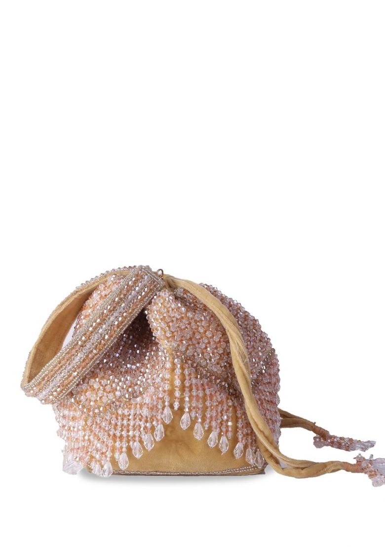 Crystal Embellished Potli - Indya