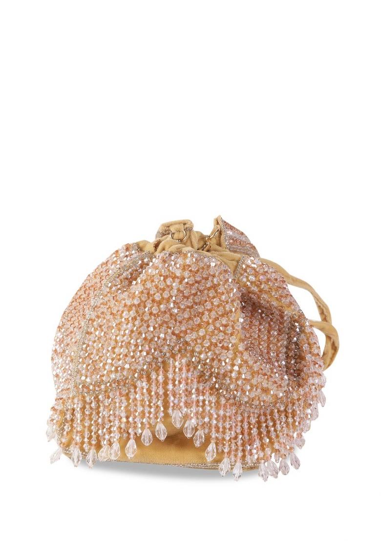 Crystal Embellished Potli - Indya