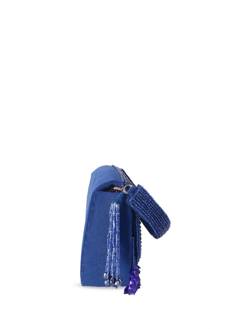 Embellished Half Moon Clutch - Indya