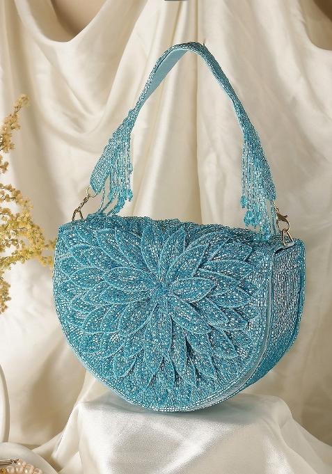 Embellished Structured Clutch Bag