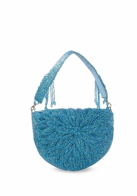 Embellished Structured Clutch Bag