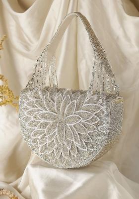 Embellished Structured Clutch Bag