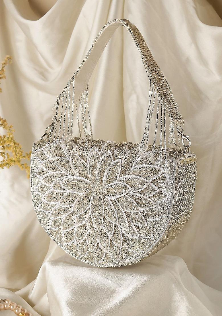 Embellished Structured Clutch Bag