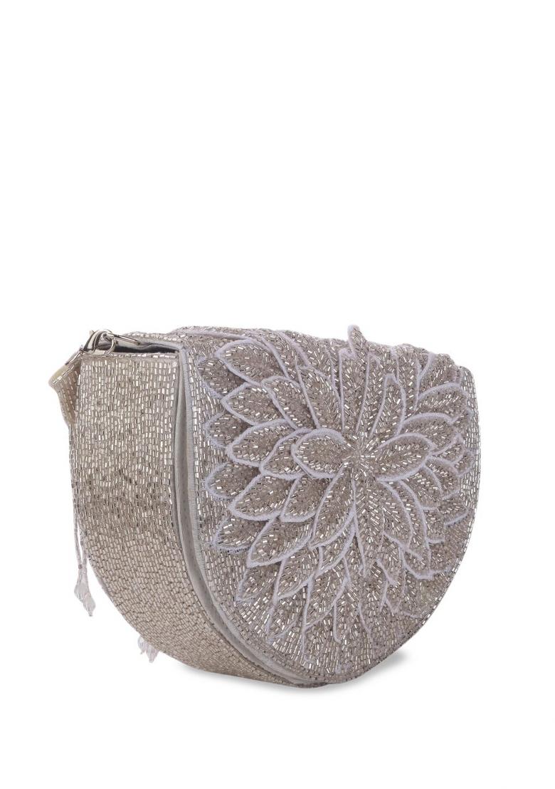 Embellished Structured Clutch Bag