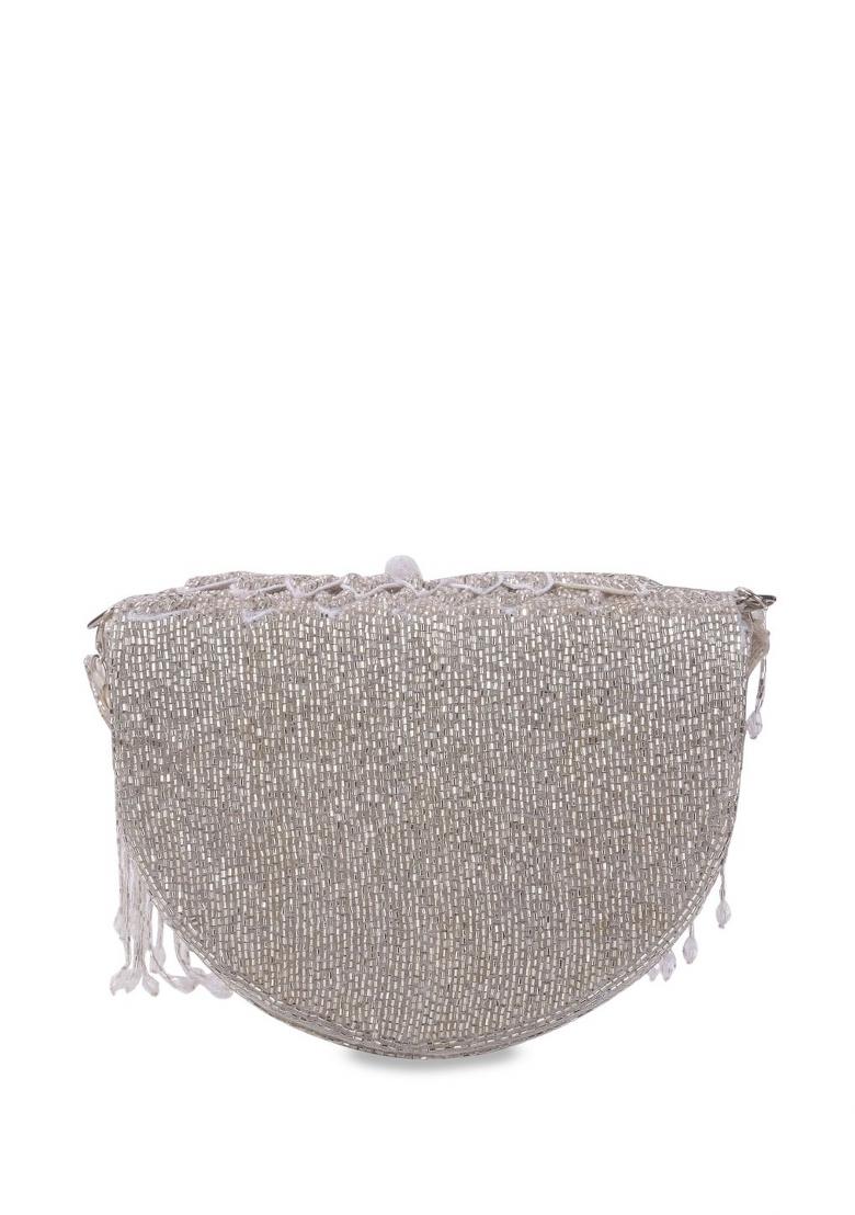 Embellished Structured Clutch Bag