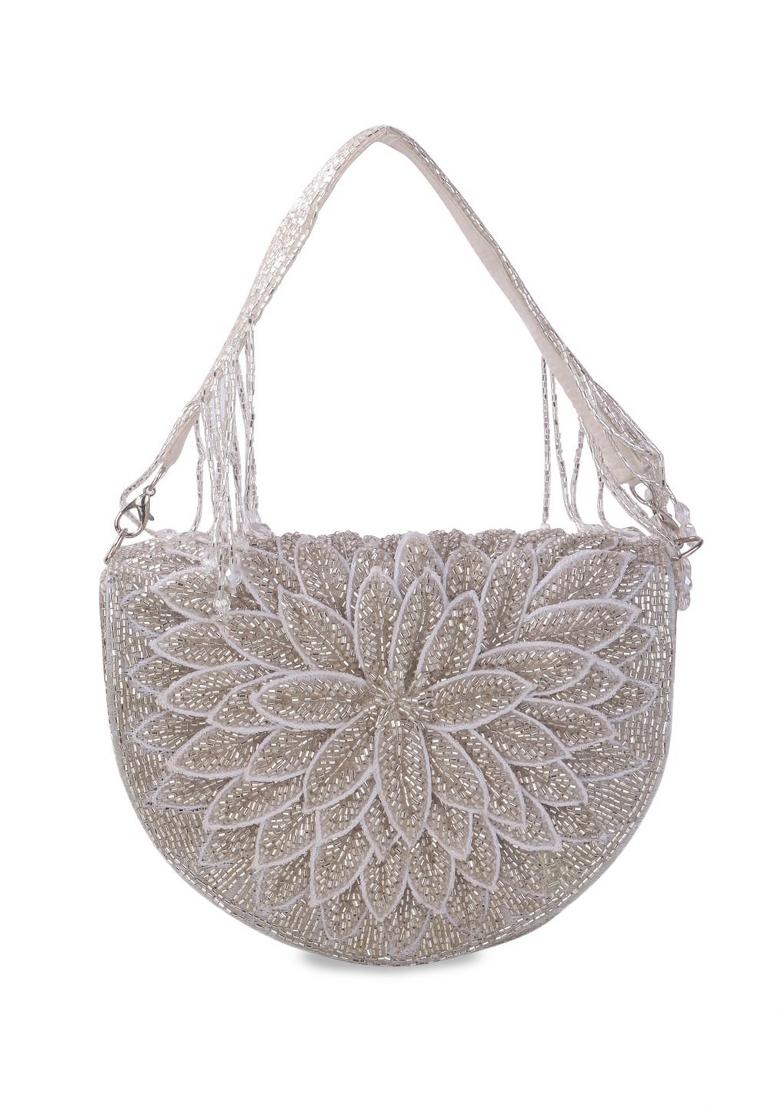Embellished Structured Clutch Bag