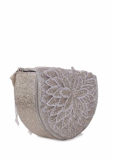 Embellished Structured Clutch Bag