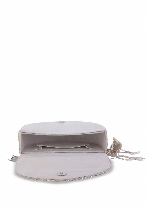 Embellished Structured Clutch Bag