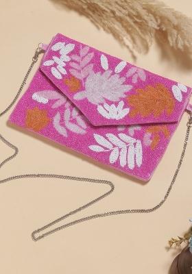 Embellished Envelope Clutch