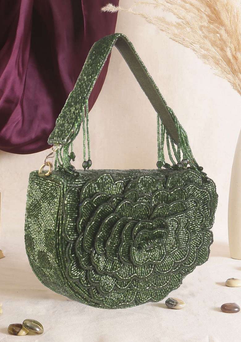 Embellished Fabric Potli - Indya