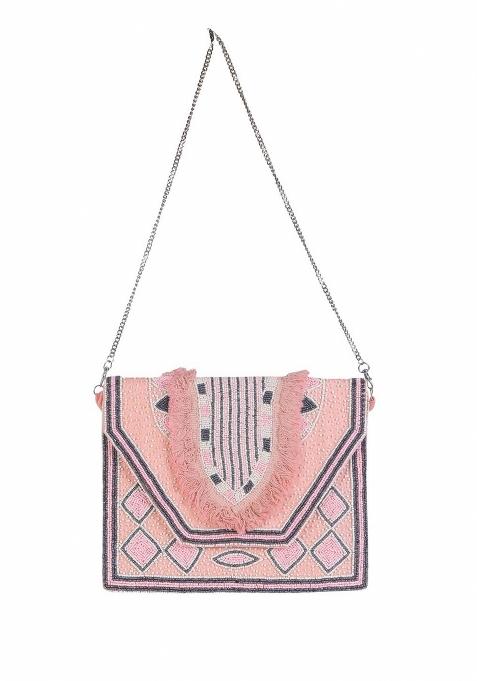 Embellished Envelope Clutch