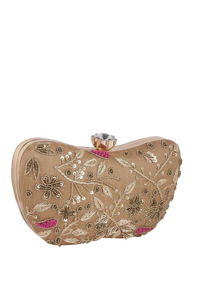 Embroidered Box Clutch - Indya