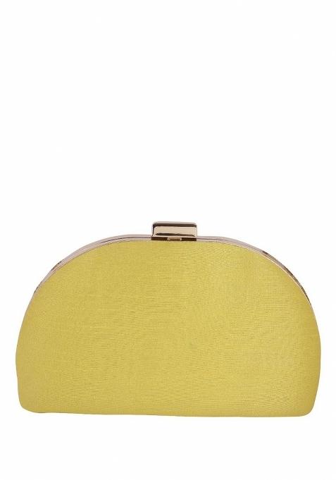 Embroidered Embellished Box Clutch