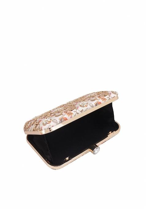 Water Resistant Embellished Box Clutch
