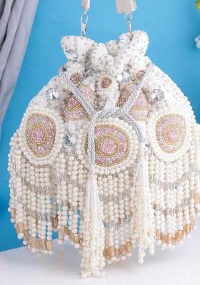 Velvet Embellished Water Resistance Potli Bag