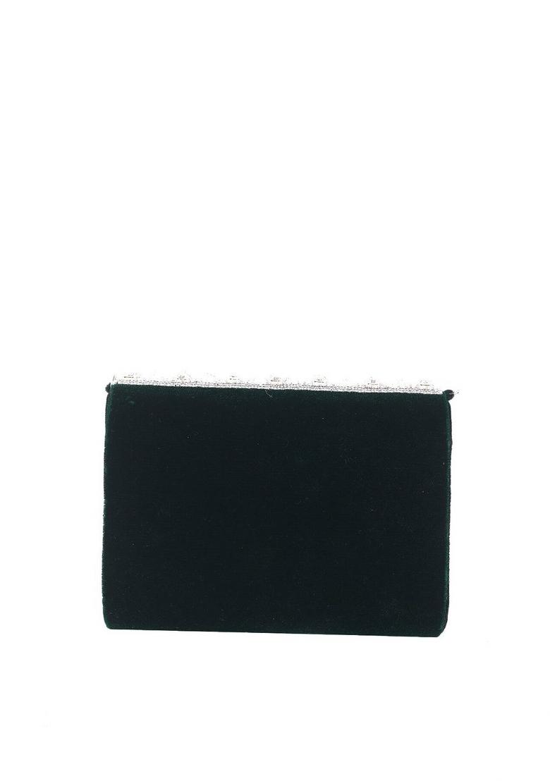 Embroidered Embellished Box Clutch