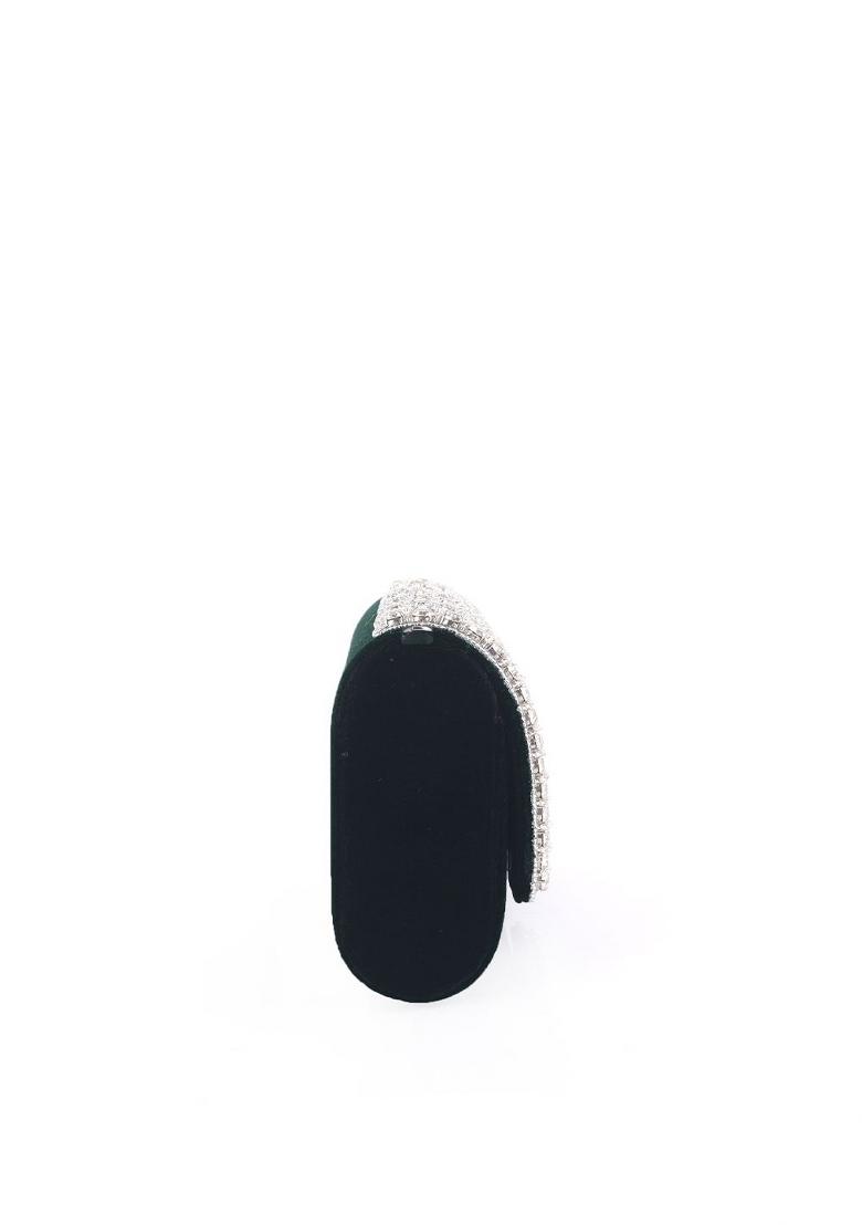 Embroidered Embellished Box Clutch