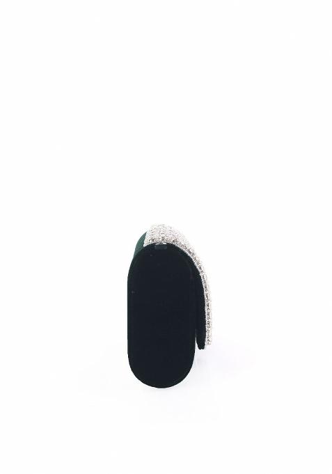 Embroidered Embellished Box Clutch