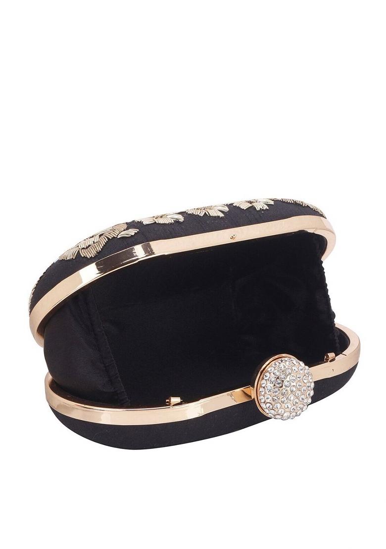 Floral Embellished Box Clutch - Indya