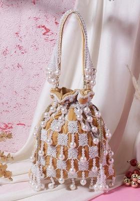 Women Embellished Fabric Potli