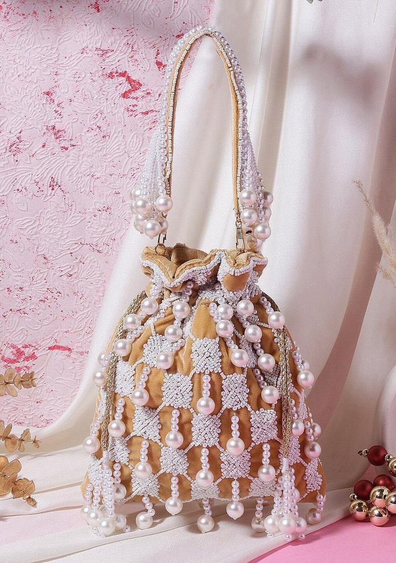 Women Embellished Fabric Potli