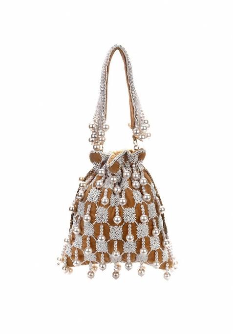 Women Embellished Fabric Potli