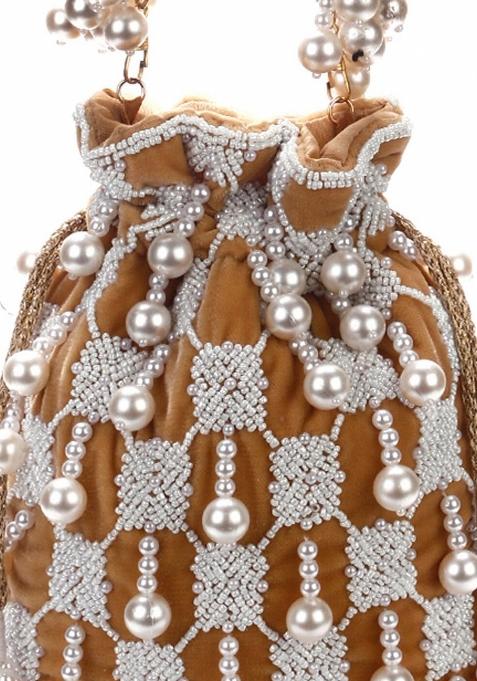 Women Embellished Fabric Potli