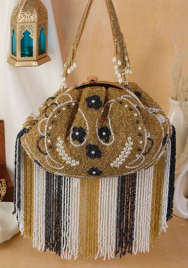Embroidered Box Clutch - Indya