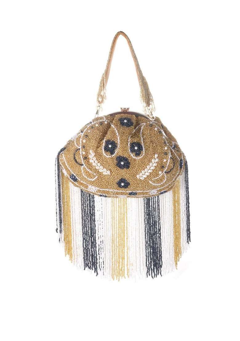Embroidered Box Clutch - Indya