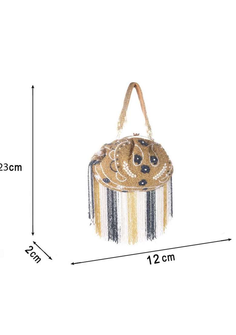Embroidered Box Clutch - Indya