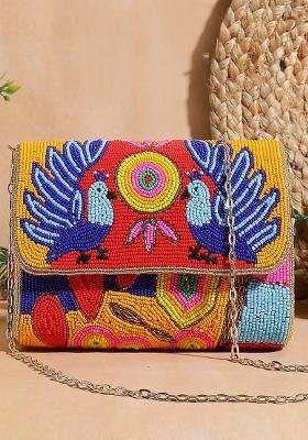 Embellished Foldover Clutch