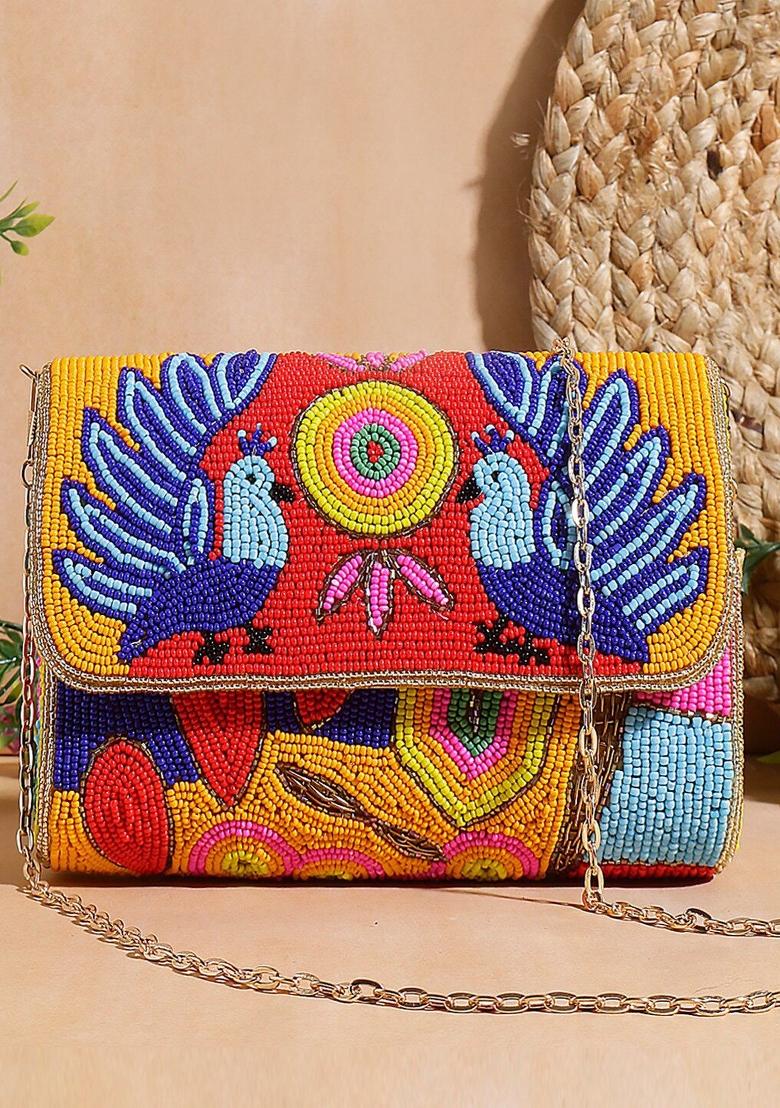 Embellished Foldover Clutch